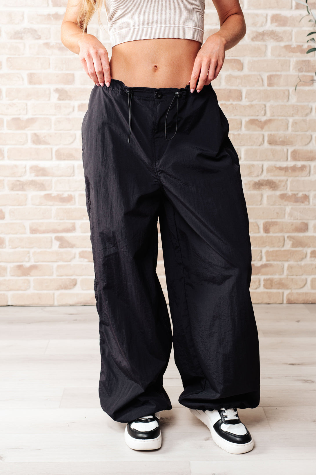 Step Up Joggers in Black - Lavish Fix