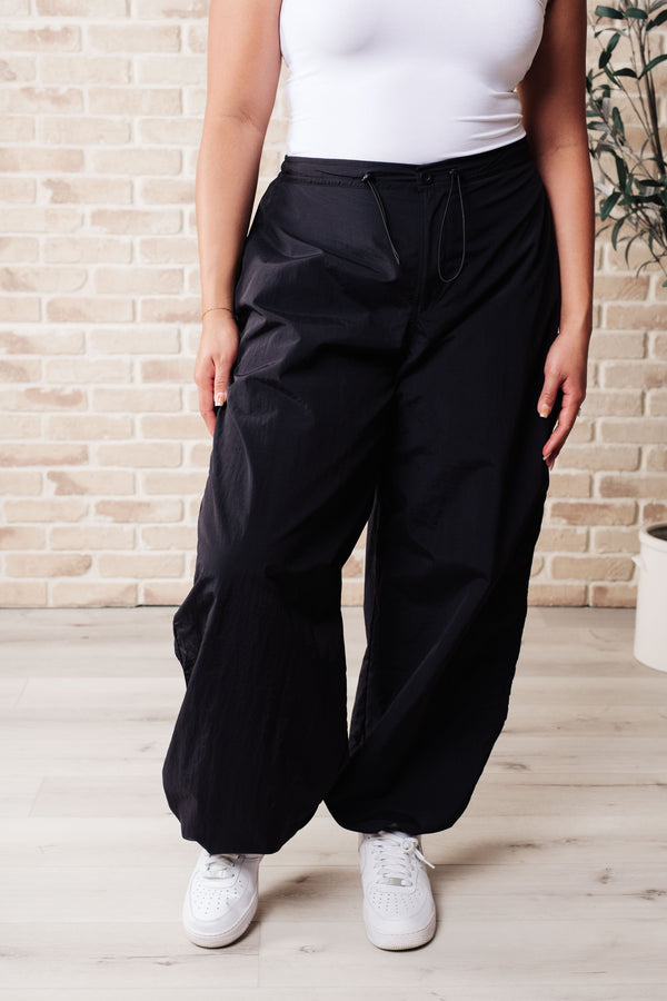 Step Up Joggers in Black - Lavish Fix