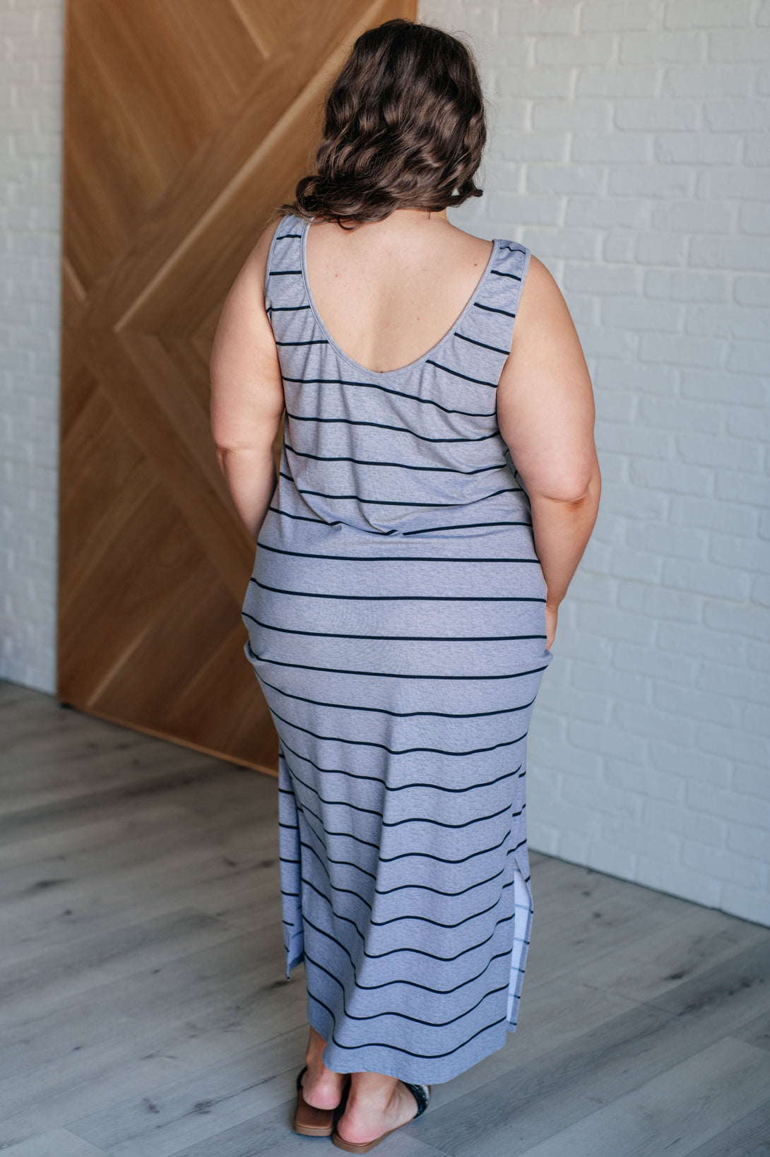 Still Got It Sleeveless Maxi In Gray - Lavish Fix