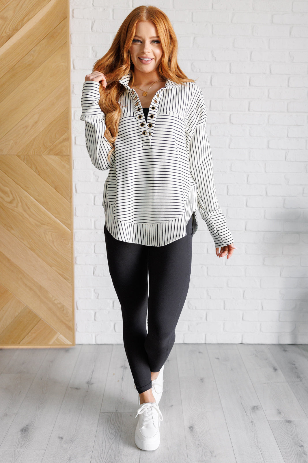 Striped Serendipity Pullover - Lavish Fix