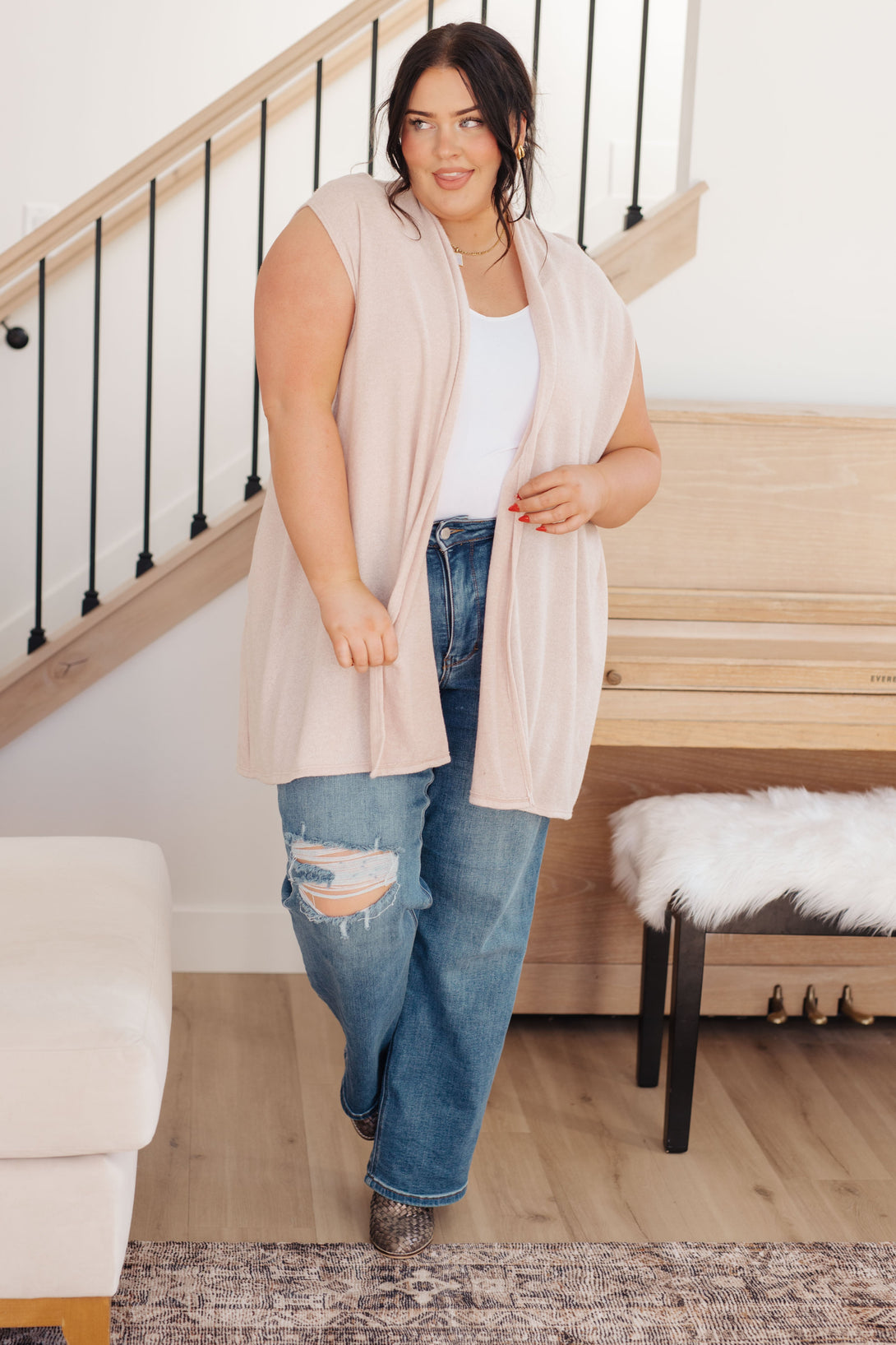 Surely a Win Sleeveless Cardigan - Lavish Fix