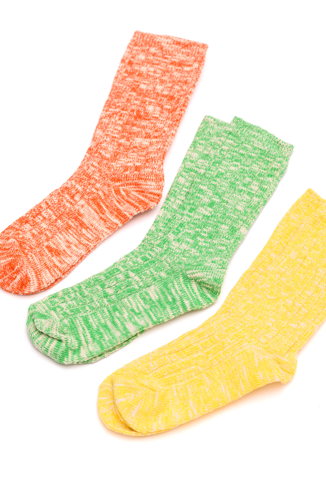 Sweet Heathered Scrunch Socks Set of 3 Pairs - Lavish Fix