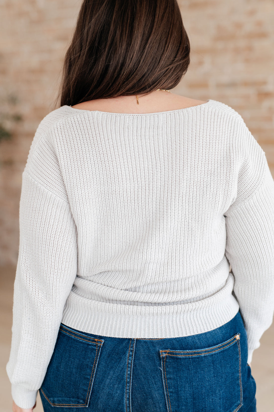 Told You So Ribbed Knit V Neck Sweater - Lavish Fix