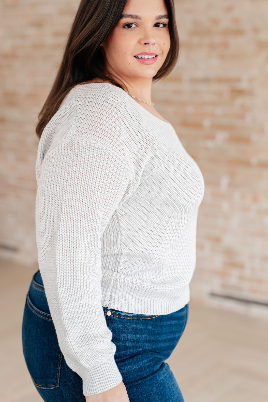 Told You So Ribbed Knit V Neck Sweater - Lavish Fix