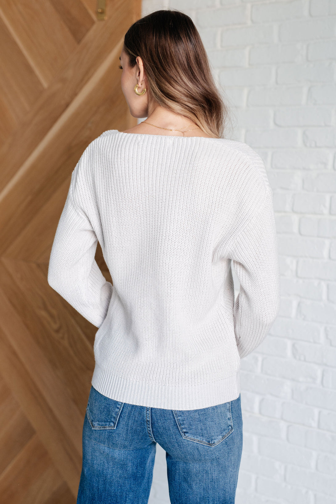 Told You So Ribbed Knit V Neck Sweater - Lavish Fix