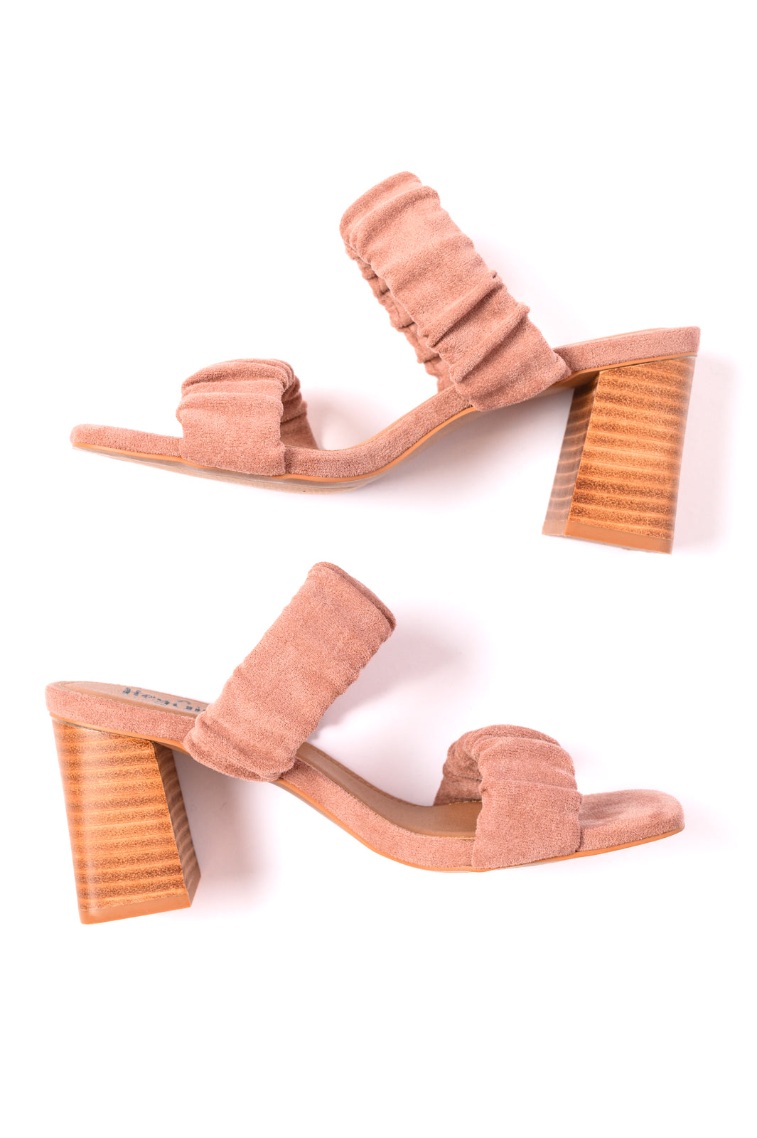 Tropic Like it's Hot Heels in Blush Suede - Lavish Fix