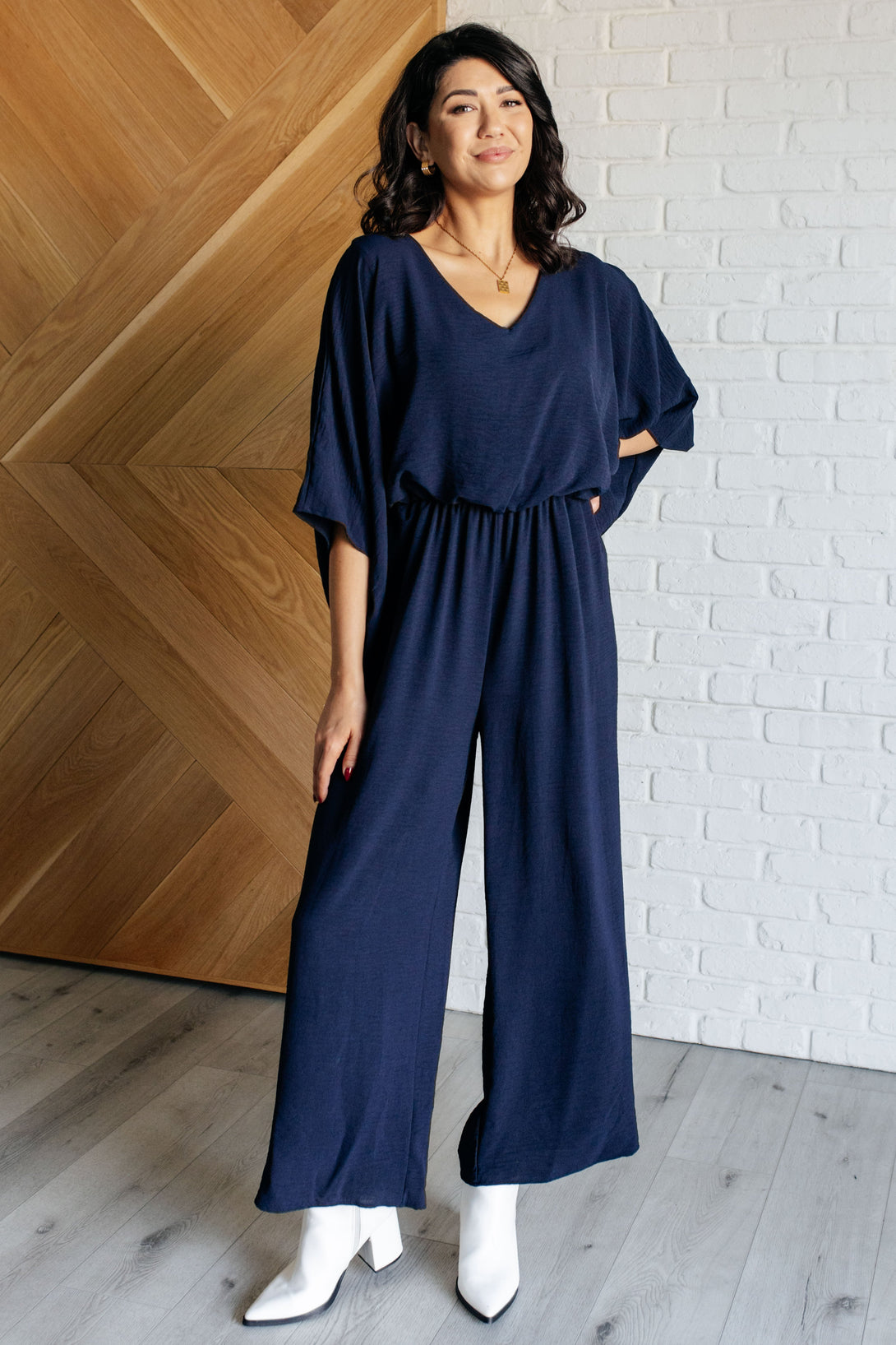 Up to Something Wide Leg Jumpsuit - Lavish Fix