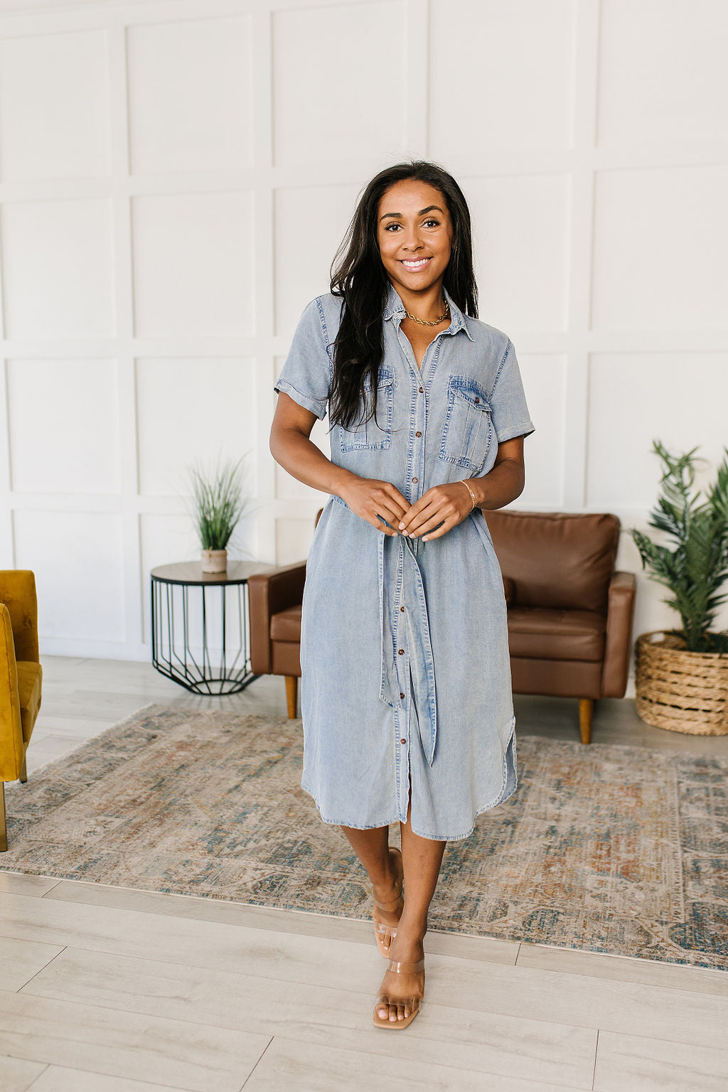 Wait For It Denim Shirtdress - Lavish Fix