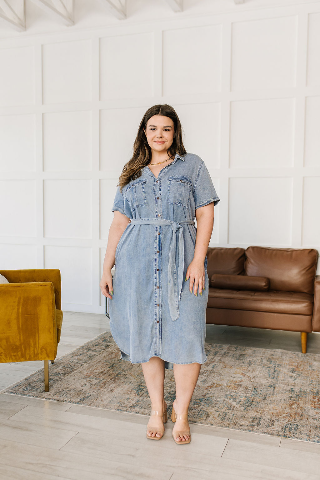 Wait For It Denim Shirtdress - Lavish Fix