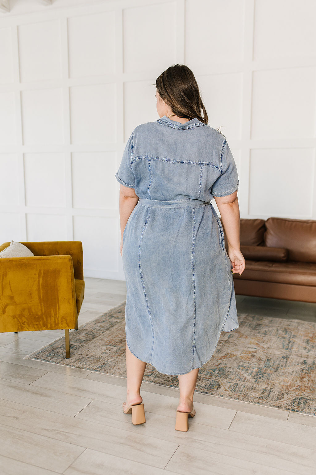 Wait For It Denim Shirtdress - Lavish Fix