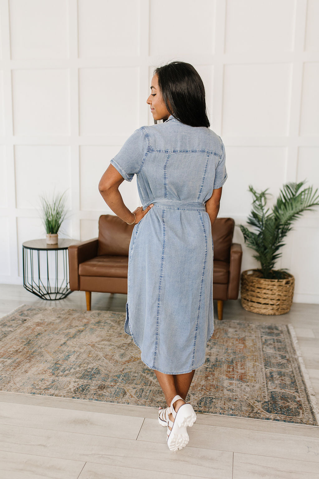 Wait For It Denim Shirtdress - Lavish Fix