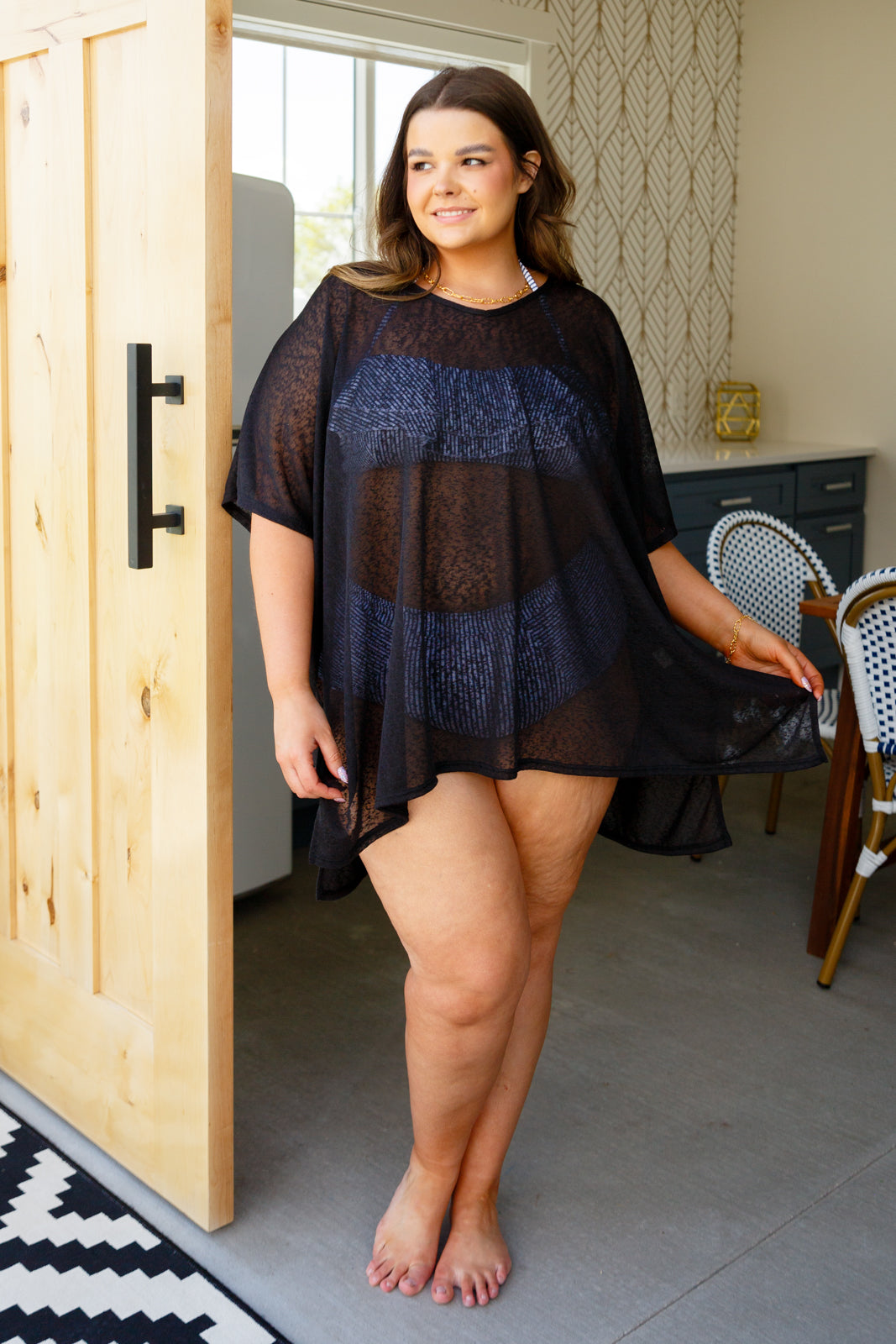 Warm Days, Cool Nights Top in Black - Lavish Fix