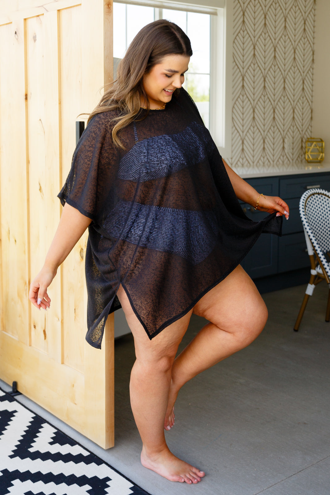 Warm Days, Cool Nights Top in Black - Lavish Fix