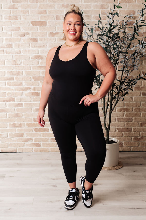 Way to Push Active Bodysuit in Black - Lavish Fix