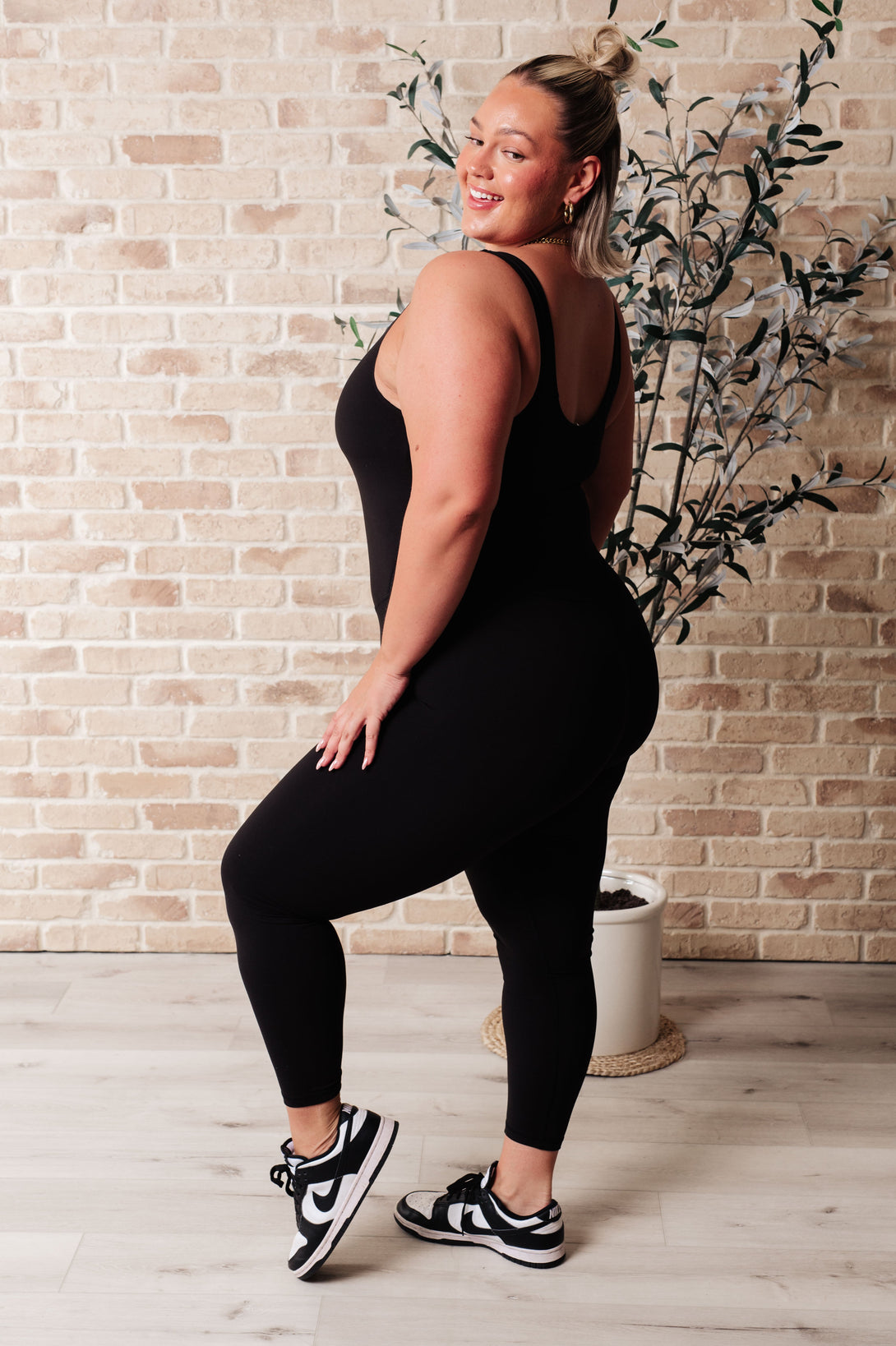 Way to Push Active Bodysuit in Black - Lavish Fix