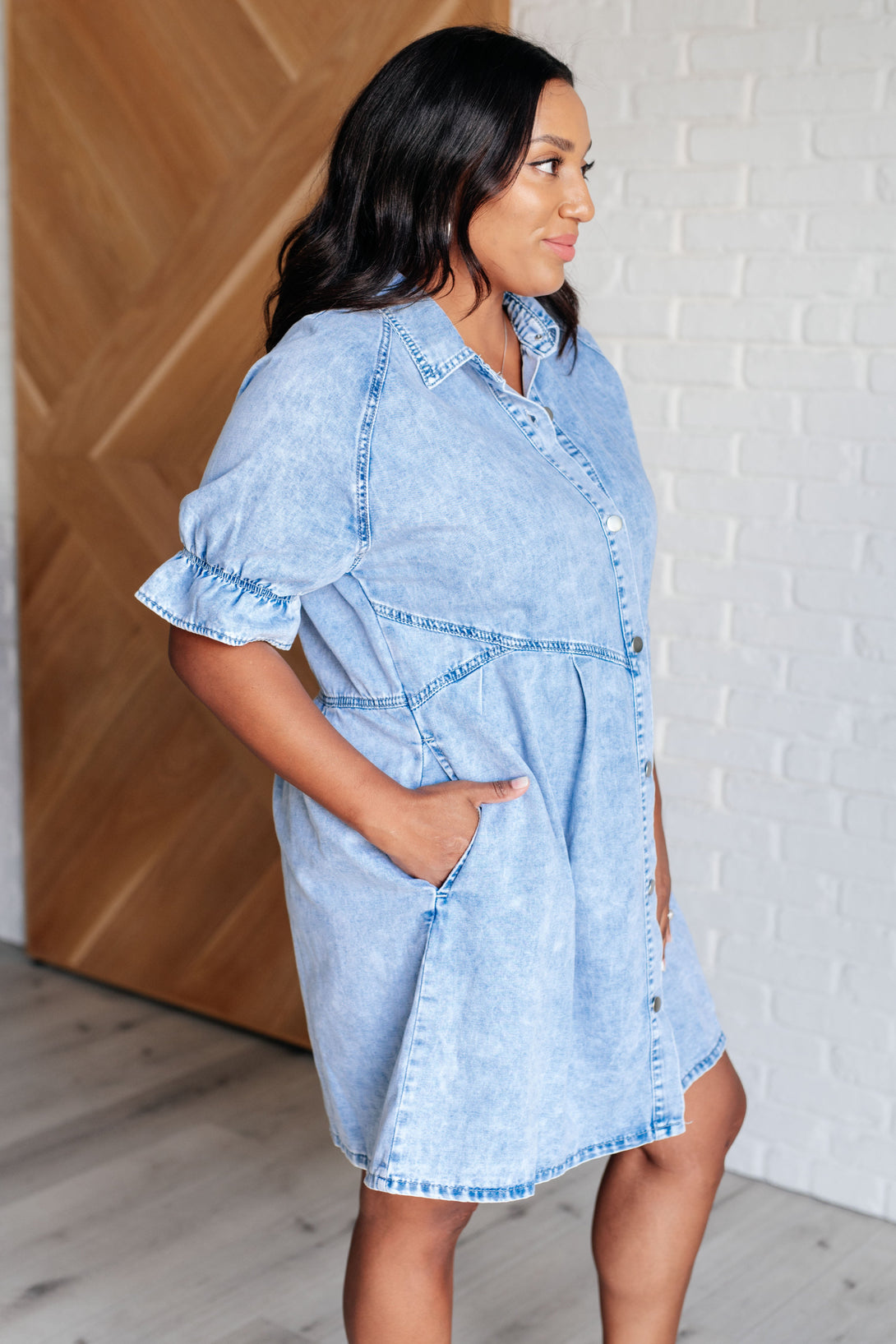 Westward Movement Denim Shirtdress - Lavish Fix