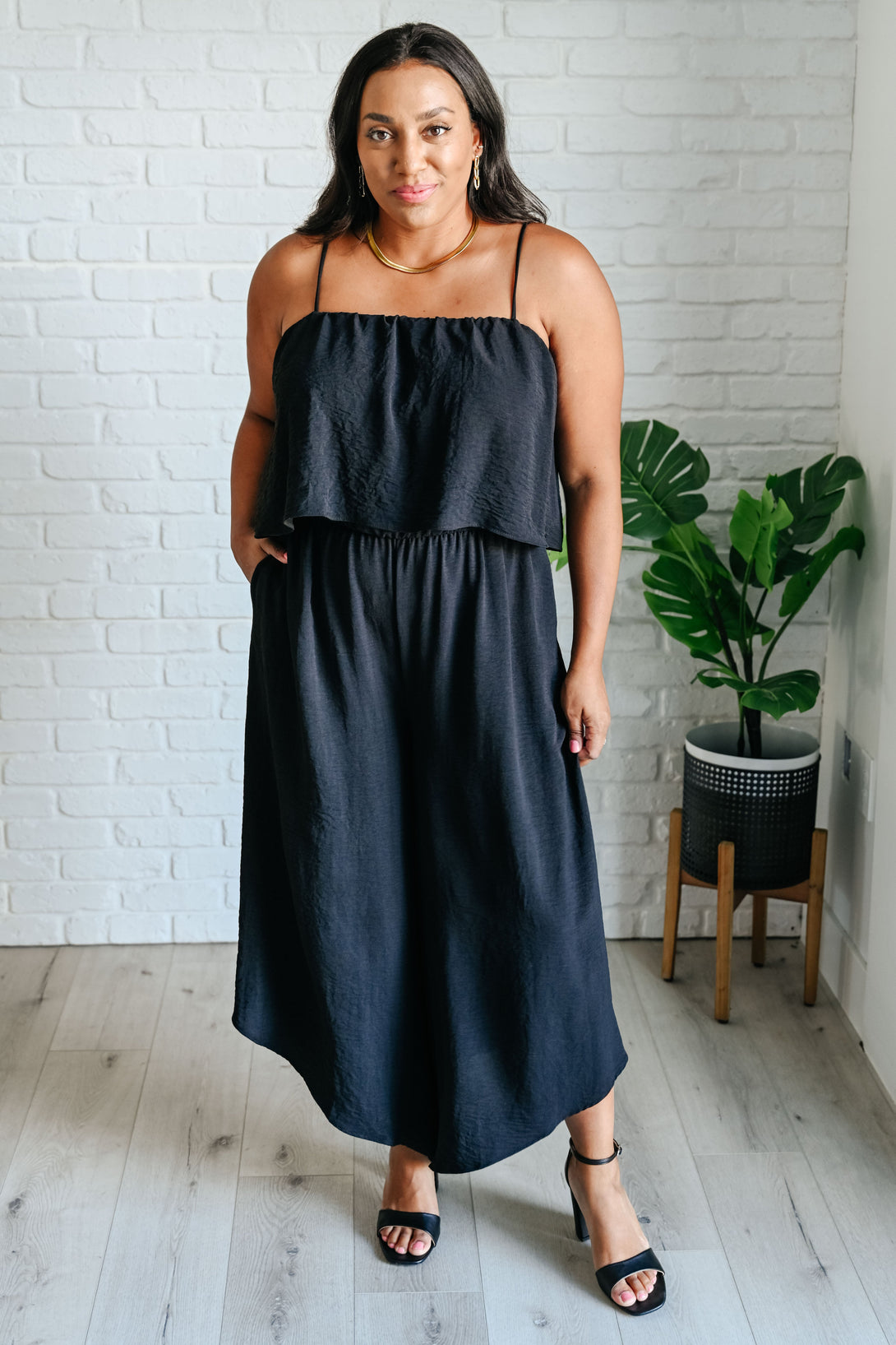 When All is Said and Done Spaghetti Strap Jumpsuit - Lavish Fix