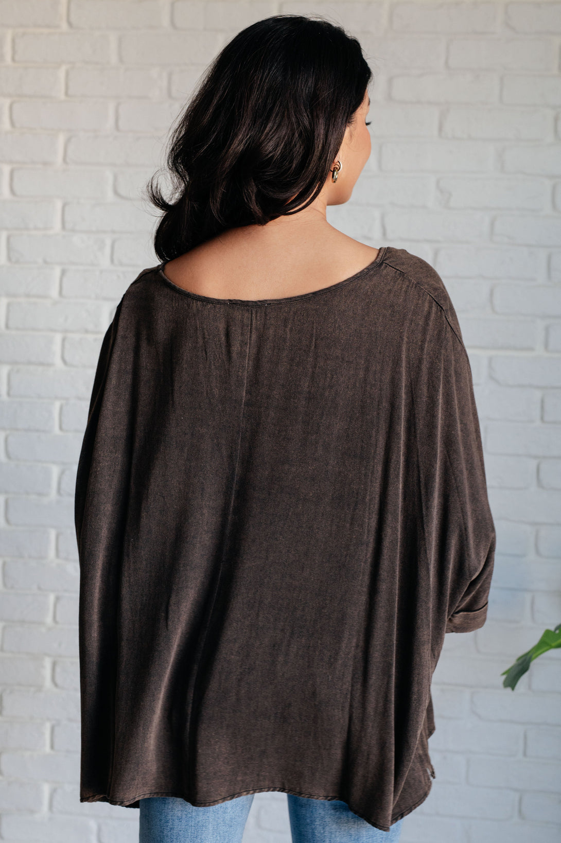 Wishy Washy Mineral Washed Oversized Top - Lavish Fix