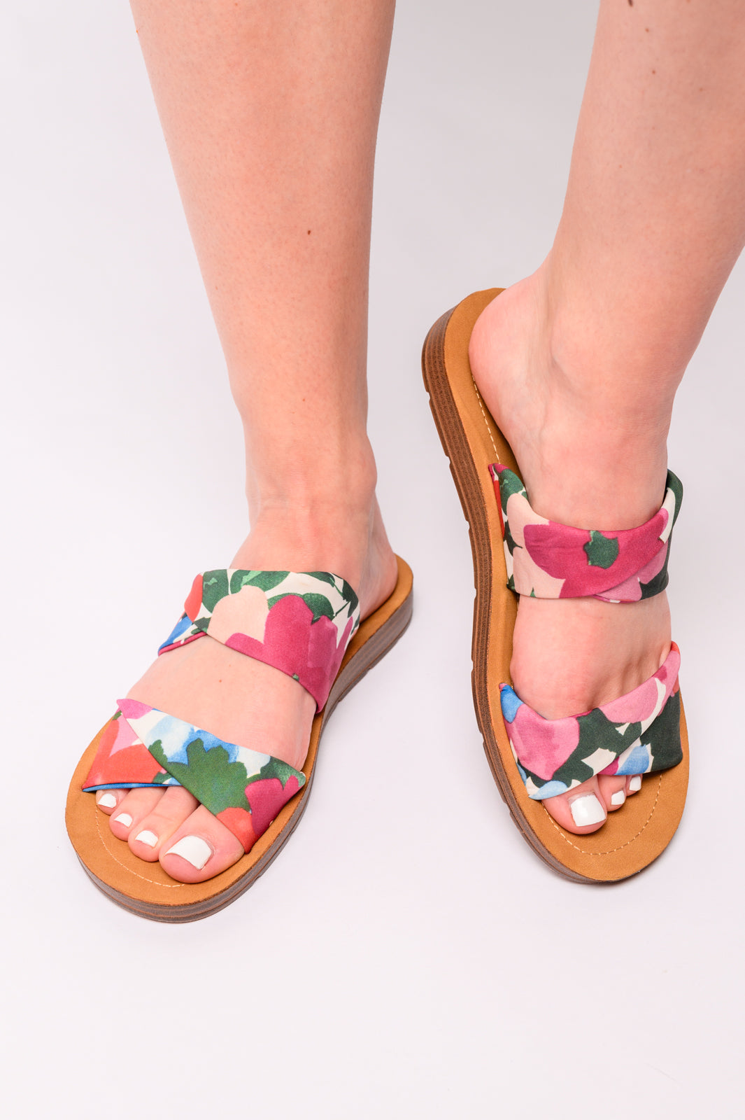 With a Twist Sandal in Flowers - Lavish Fix