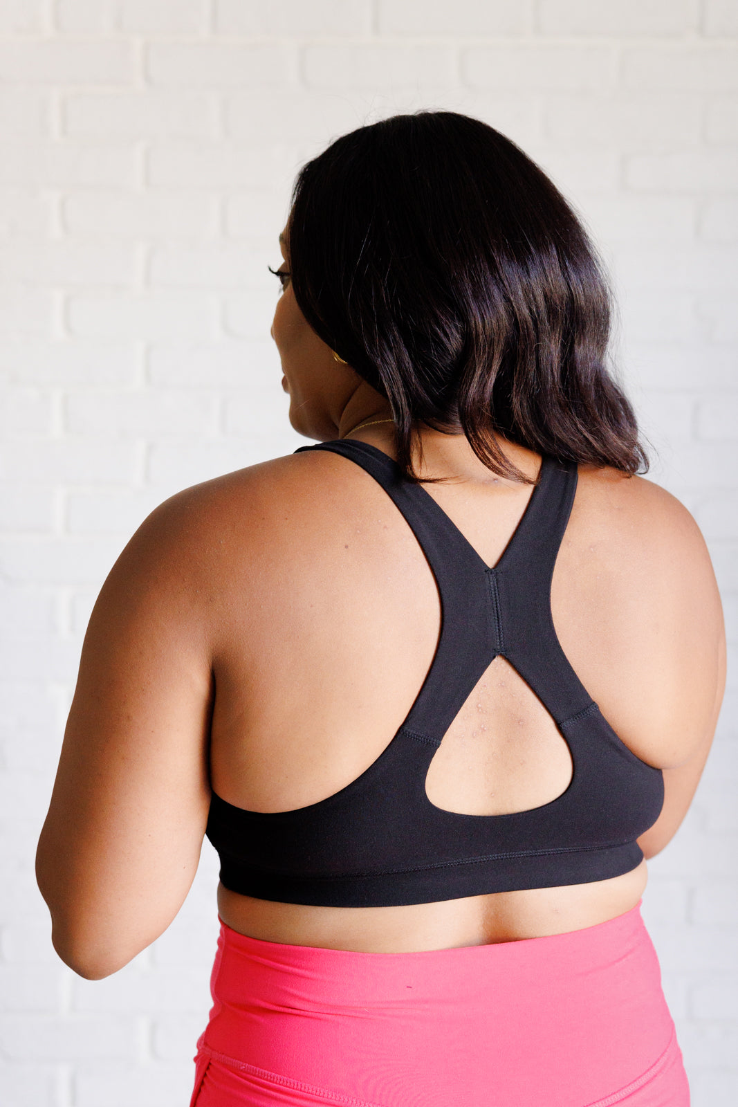 Working Out My Ego Cross Back Sports Bra in Black - Lavish Fix