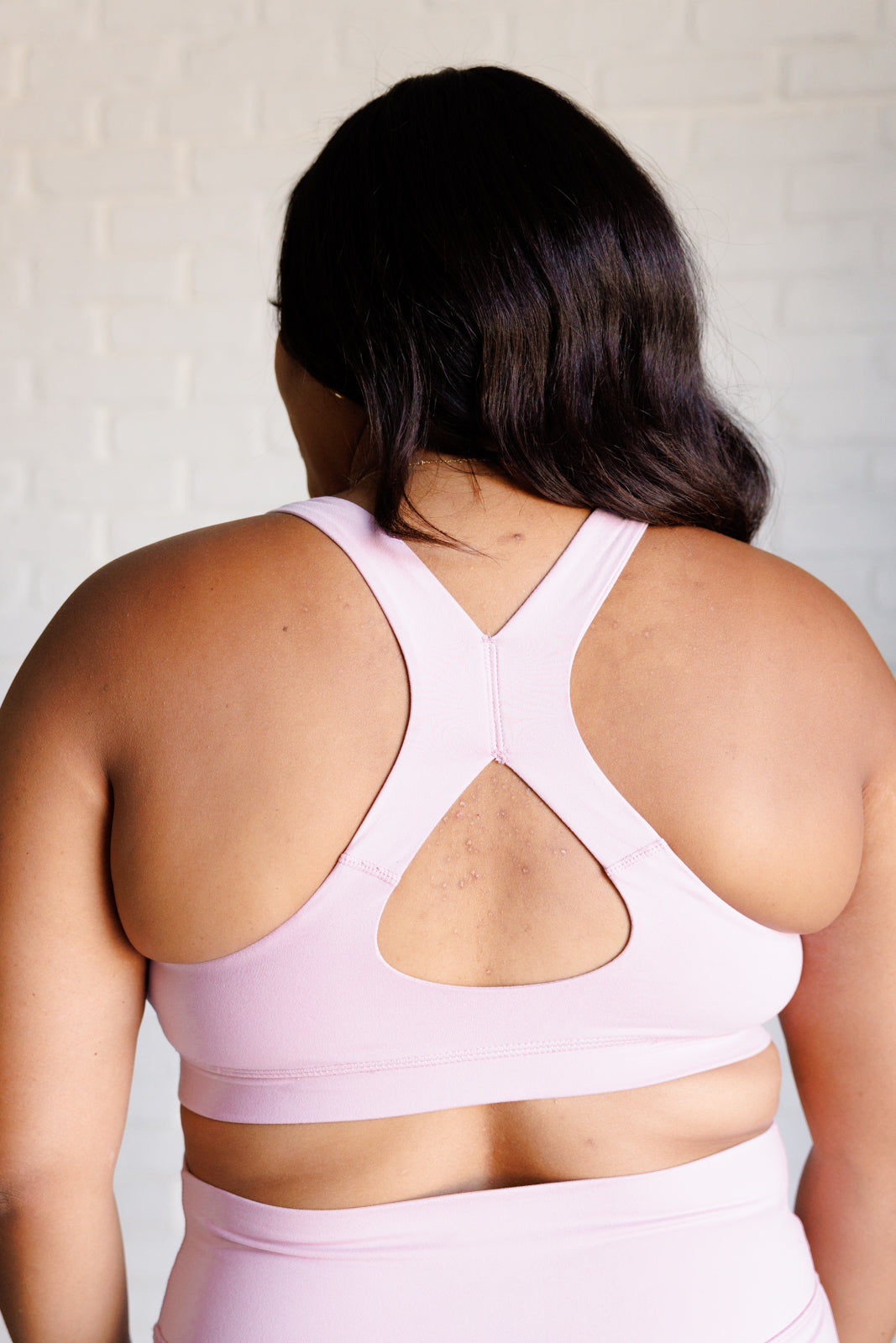 Working Out My Ego Cross Back Sports Bra in Mauve Peony - Lavish Fix