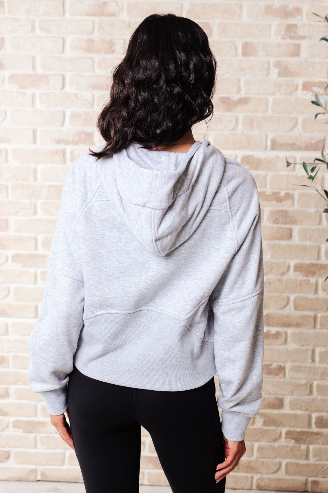 Working Up A Sweat Hooded Pullover in Grey - Lavish Fix