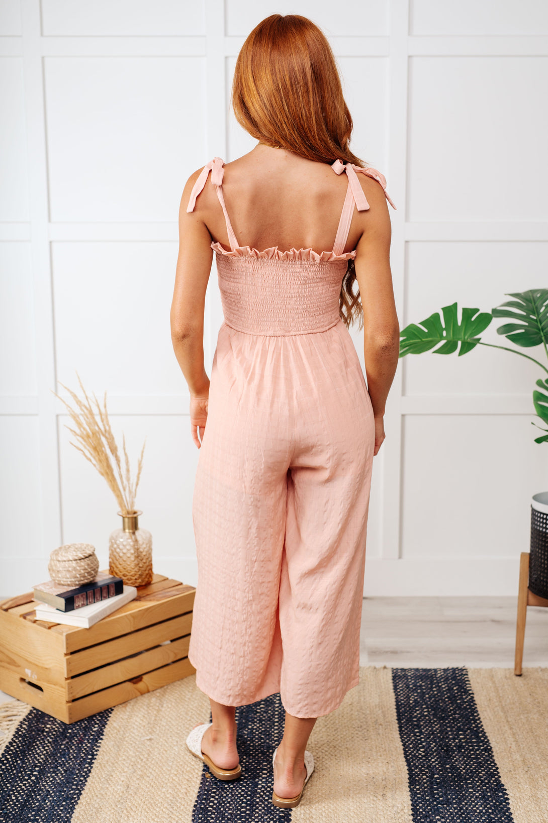 You Swoon, You Sigh Ruffle Neckline Jumpsuit - Lavish Fix