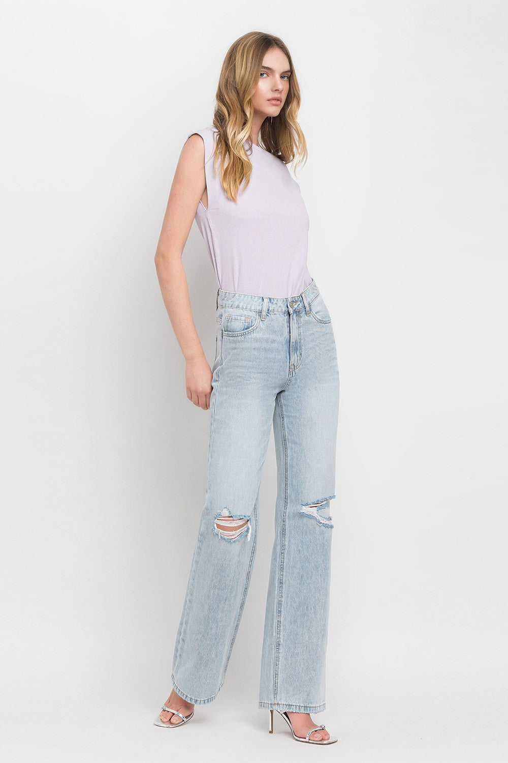 Vervet by Flying Monkey 90'S Vintage Super High Rise Flare Jeans - Lavish Fix