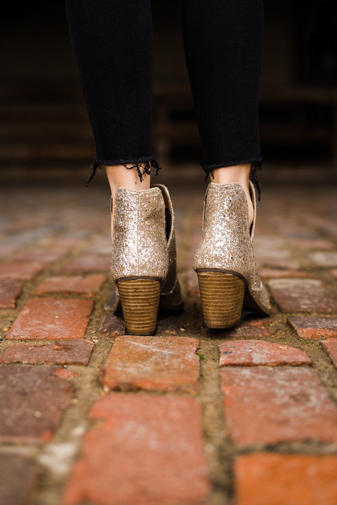 Fiera Booties in Gold - Lavish Fix