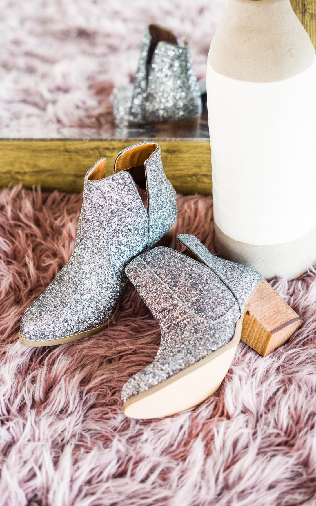 Fiera Booties in Pewter - Lavish Fix