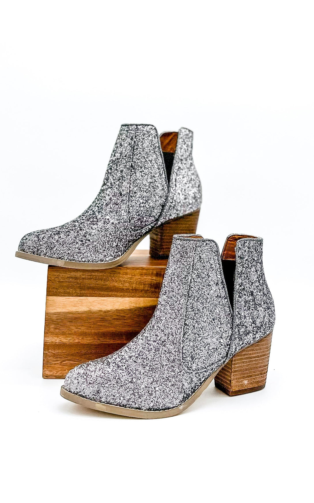 Fiera Booties in Pewter - Lavish Fix