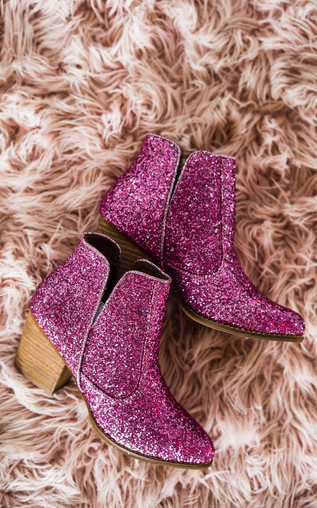 Fiera Booties in Pink - Lavish Fix