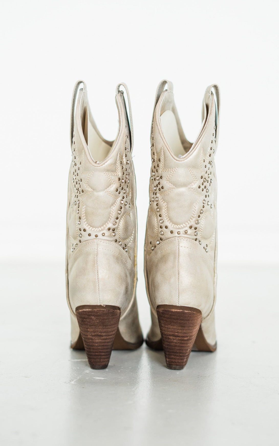 Houston Western Boots in Champagne - Lavish Fix