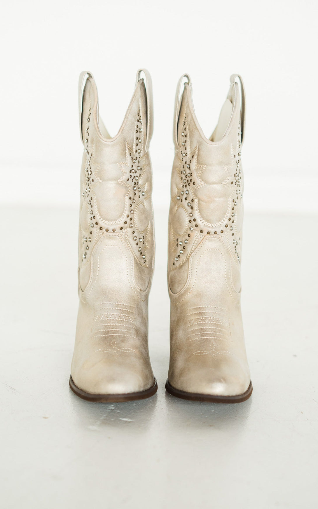 Houston Western Boots in Champagne - Lavish Fix