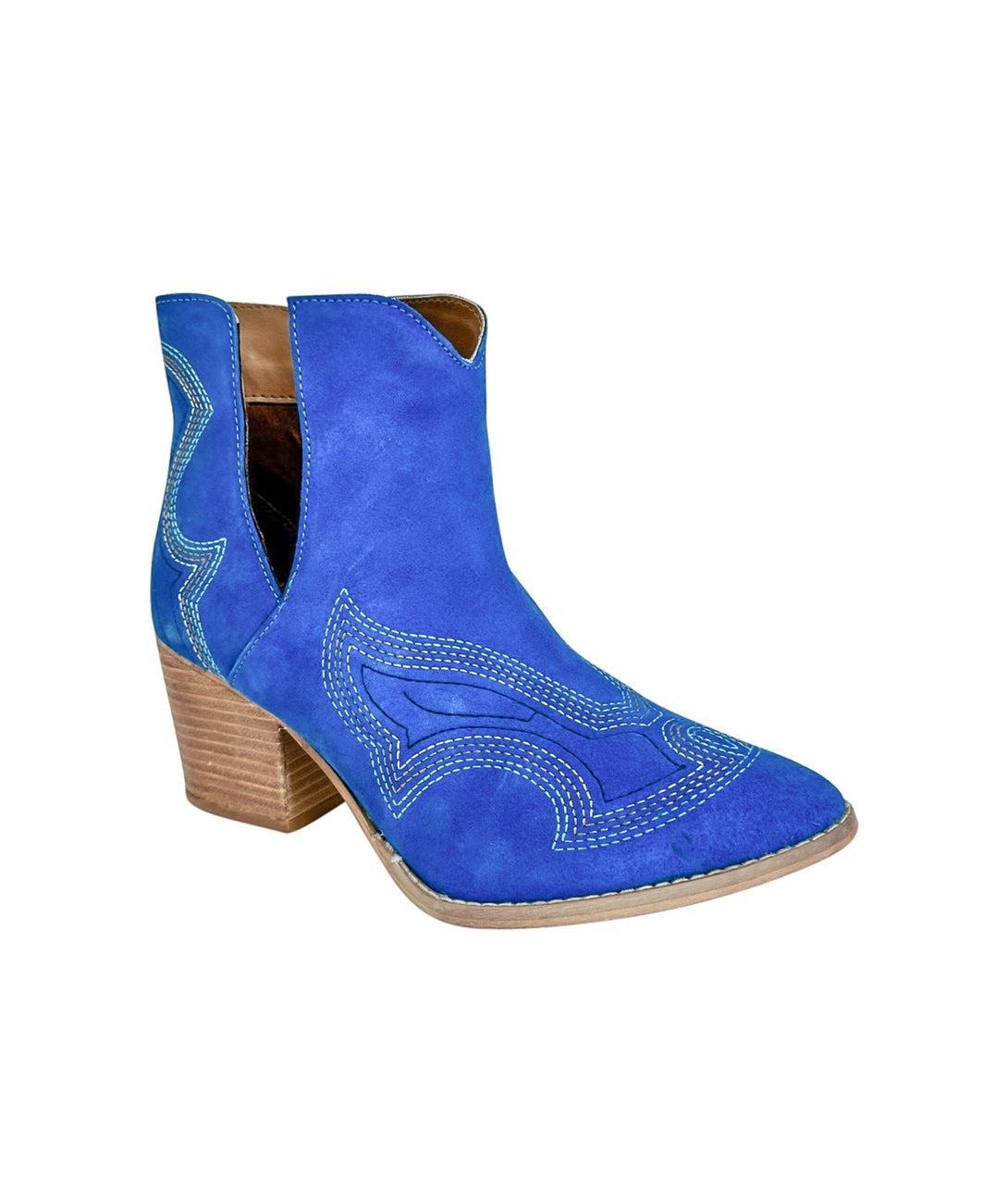 Journee Ankle Boots in Blue - Lavish Fix