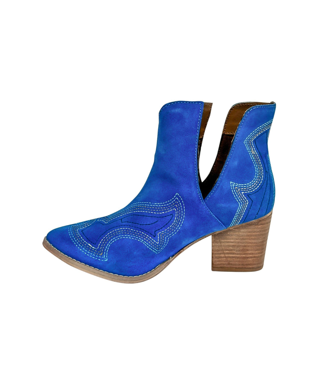 Journee Ankle Boots in Blue - Lavish Fix