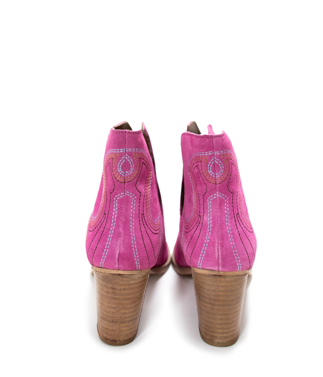 Journee Ankle Boots in Magenta - Lavish Fix