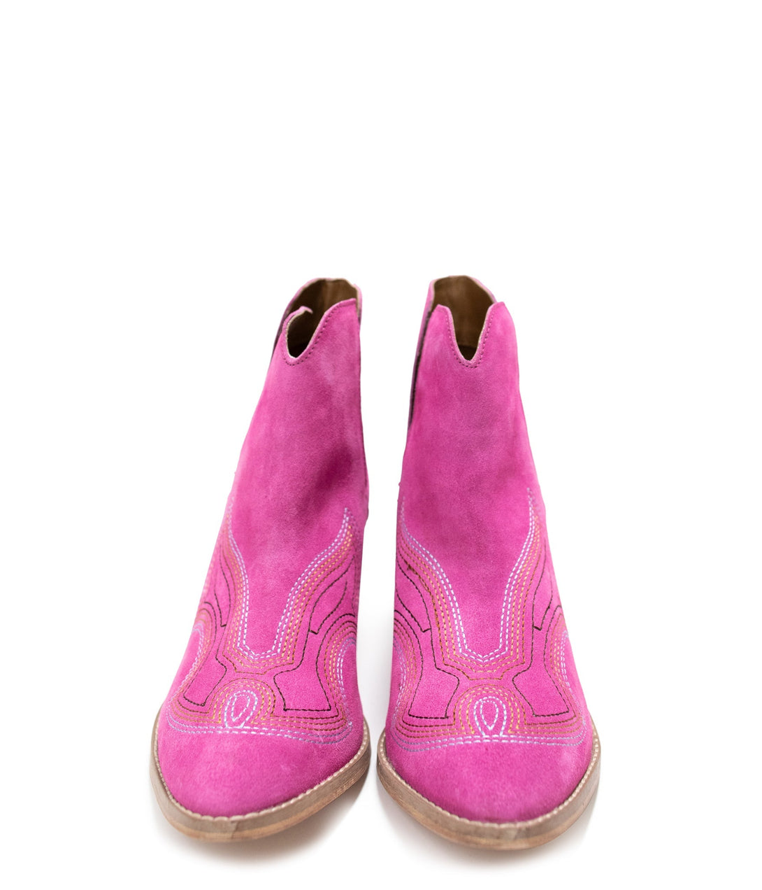 Journee Ankle Boots in Magenta - Lavish Fix