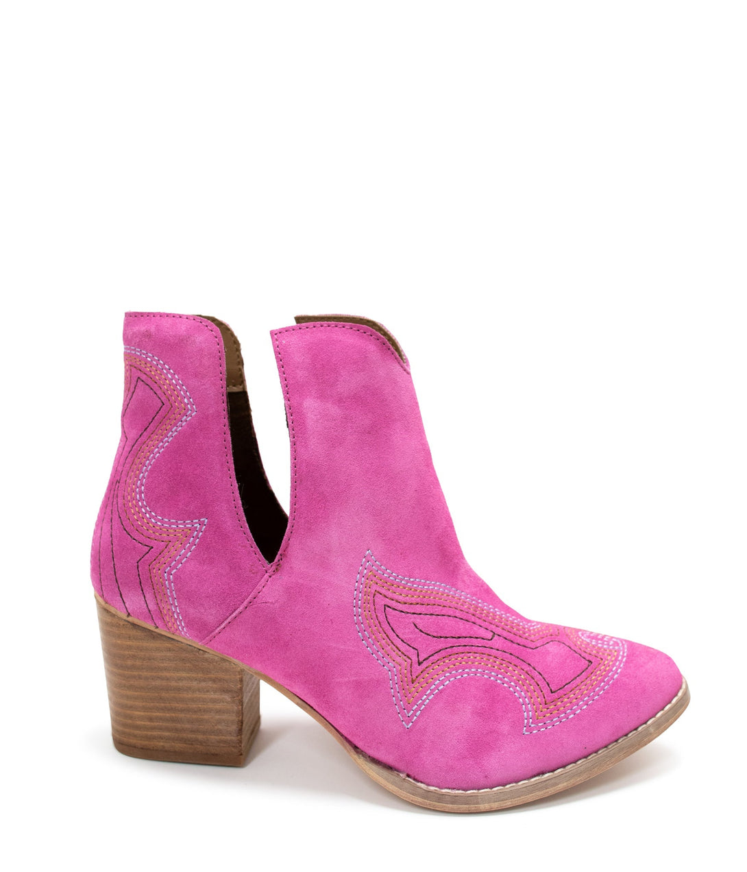 Journee Ankle Boots in Magenta - Lavish Fix