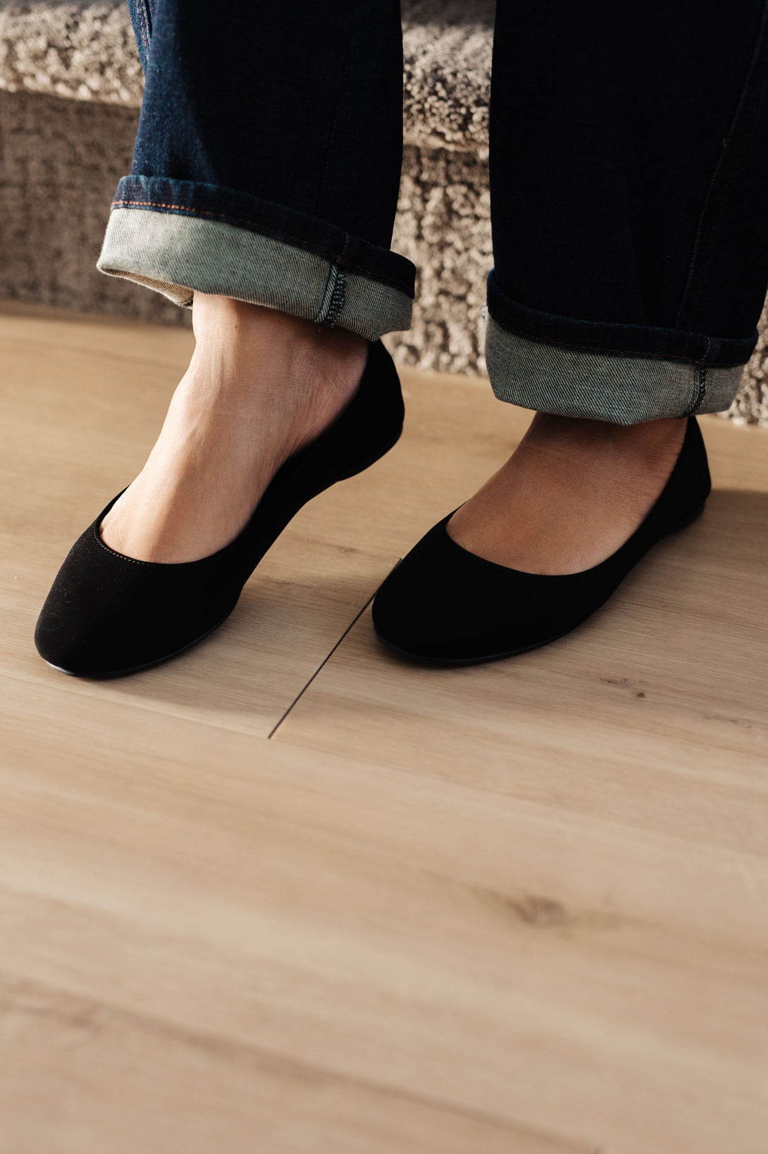 On Your Toes Ballet Flats in Black - Lavish Fix