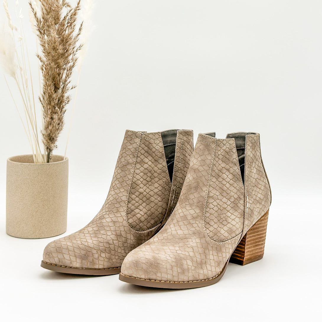 Tarim Bootie in Taupe - Lavish Fix