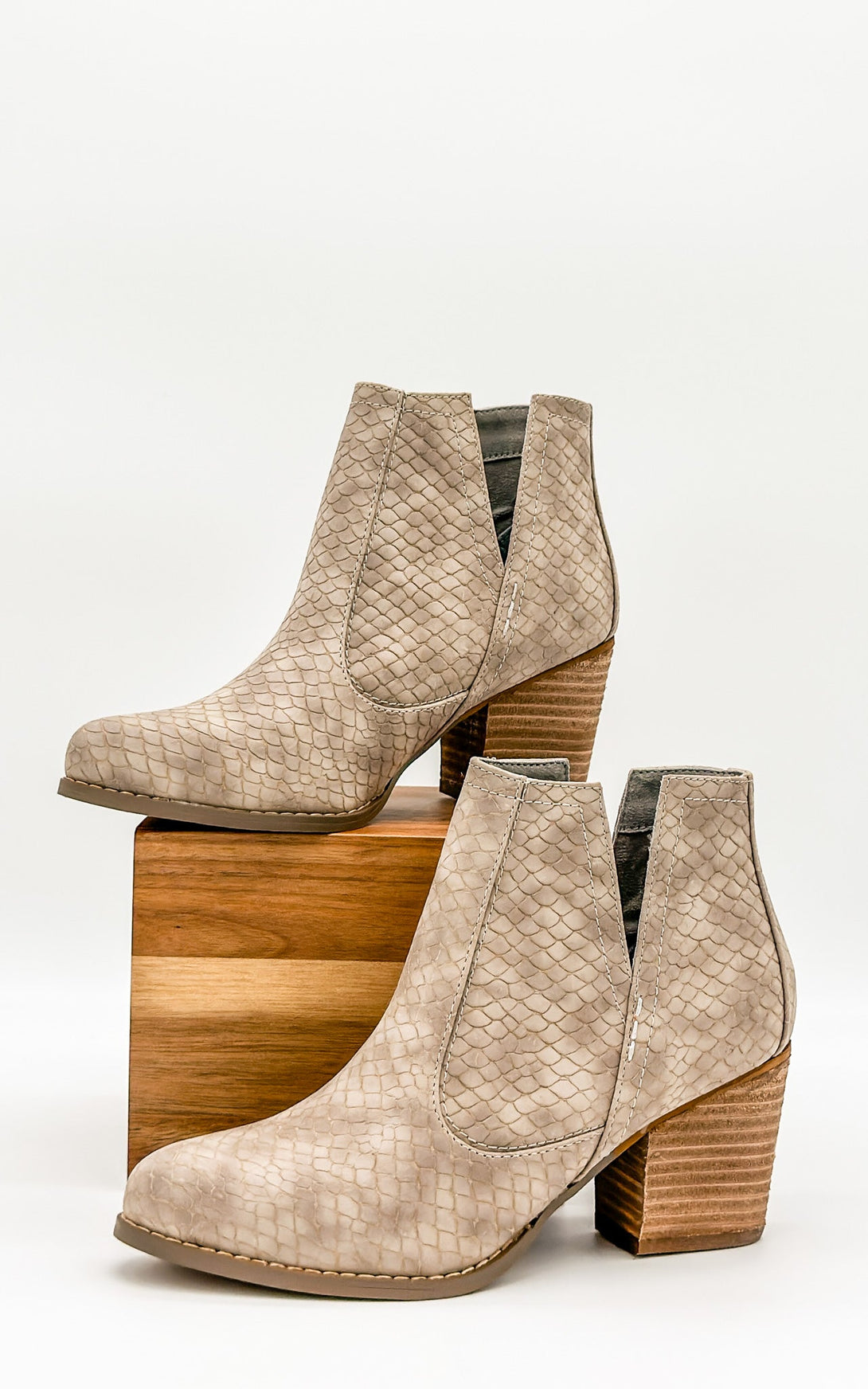 Tarim Bootie in Taupe - Lavish Fix